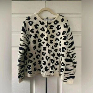 Marisa Christina Animal Print Sweater